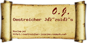 Oestreicher Józsiás névjegykártya